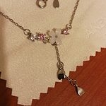 Sweet Sakura Silver Necklace