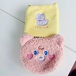Kawaii Bear Plush Cosmetic Bag