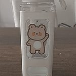 Kawaii Bär Wasserflasche mit Strohhalm 700ml - 900ml