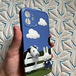 Niedlicher Kuh-Kaninchen-Wolke iPhone Fall