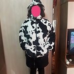 Kawaii losse pluche koe print hoodie