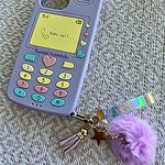 Чехол Kawaii Retro с розовым сердечком для iPhone