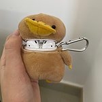 Étui AirPods de canard en peluche de dessin animé mignon