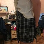 ファッション ヴィンテージ チェック柄のミニ スカート