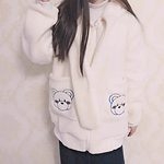 Kawaii süßes Bären-Stickerei-Sweatshirt