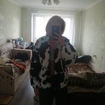 Kawaii luźna pluszowa bluza z kapturem z nadrukiem krowy