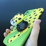 Leuk iPhone-hoesje met 3D-luipaard