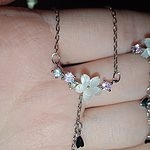 Sweet Sakura Silver Necklace