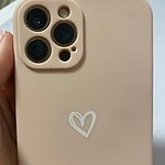 Enkelt enfärgat hjärta iPhonefodral