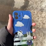 Bonita capa de iPhone de nuvem de coelho de vaca