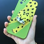 Niedlicher iPhone Fall des Leopard-3D