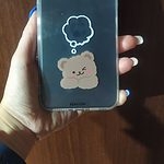 かわいい漫画のクマのカップル iPhone ケース