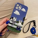 Urocze etui na iPhone'a w kształcie krowy królika w chmurze