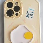 Cute Diamond Frame Egg Fundas para iPhone