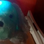 Świecąca dioda LED pluszowa zabawka dla psa