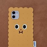 Linda capa para iPhone com biscoitos de chocolate 3D