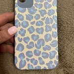 Luxe roze iPhone-hoes met luipaardprint