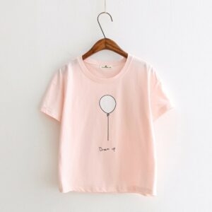 Harajuku Pink Color Print T-Shirts - Kawaii Fashion Shop | Cute Asian ...