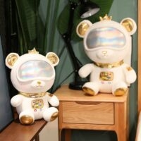 Brinquedos de pelúcia de urso espacial Kawaii Kawaii fofo
