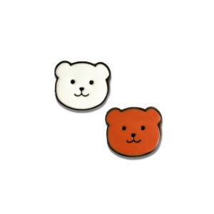 Alfinetes esmaltados de urso fofo urso kawaii
