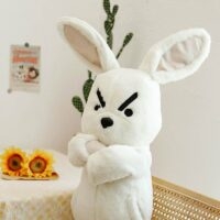 Muñeco de conejo de peluche blando dibujos animados kawaii