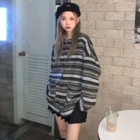 韓国のルーズオールマッチセーター韓国のかわいい
