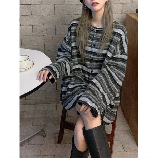 Корейский свободный универсальный свитер корейский каваи