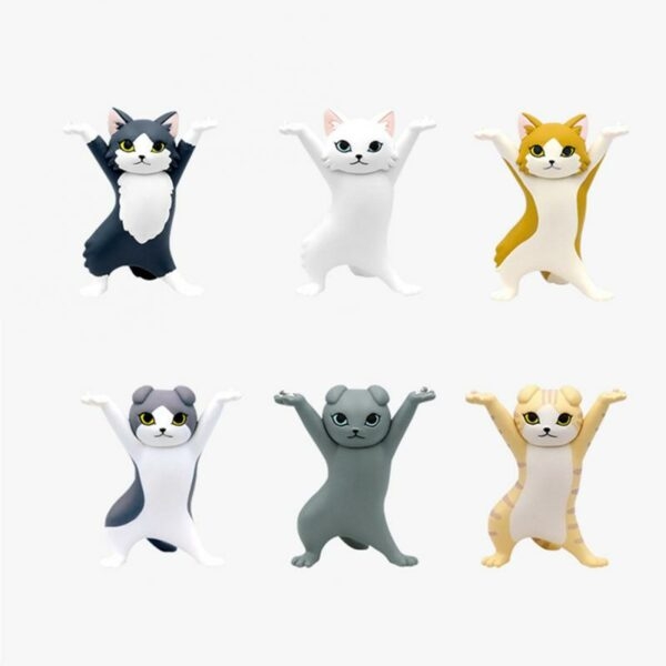 Lindo portalápices de gato dibujos animados kawaii