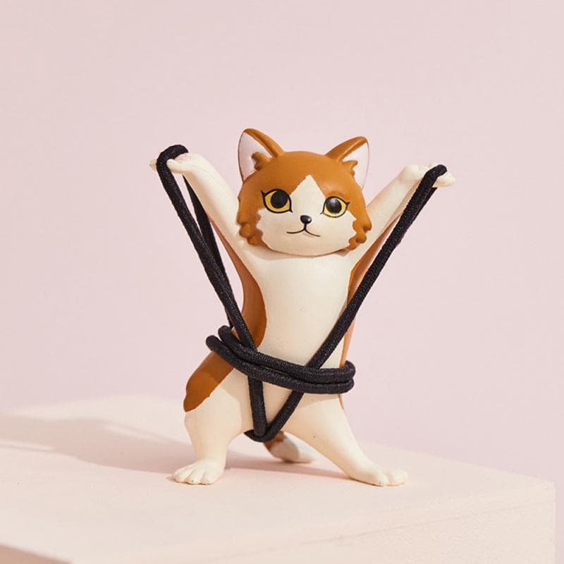 Canvas Standing Pencil Holder Cartoon Cute Cat - Temu