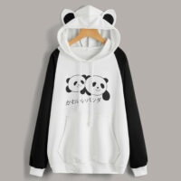 Niedliches Cartoon-Panda-Sweatshirt Cartoon-Kawaii