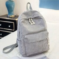 Вельветовый школьный рюкзак Студенческий стиль каваи
