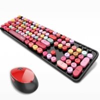Colorful Wireless Keyboard Punk Keyboard kawaii