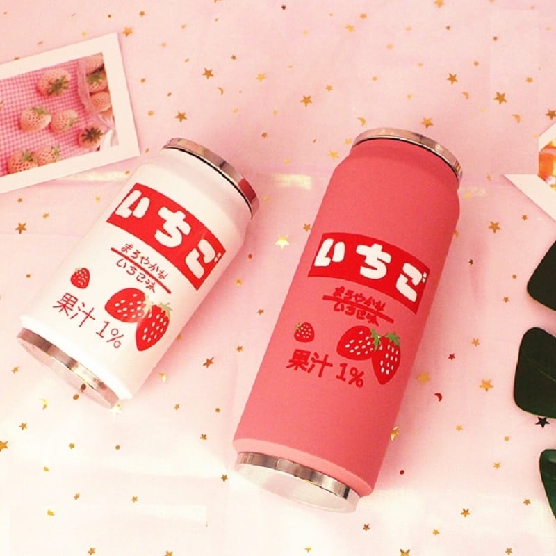 Cute Thermos Bottle Aesthetic For Hot Cold Coffee Tea Juice Kawaii