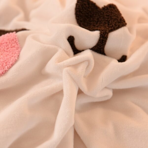 Juego de cama de conejo de dibujos animados lindo Falda de cama kawaii