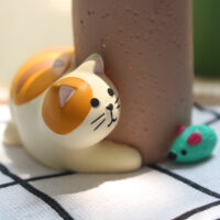 쥐를 잡는 귀여운 고양이 펜 홀더 펜 홀더 귀엽다