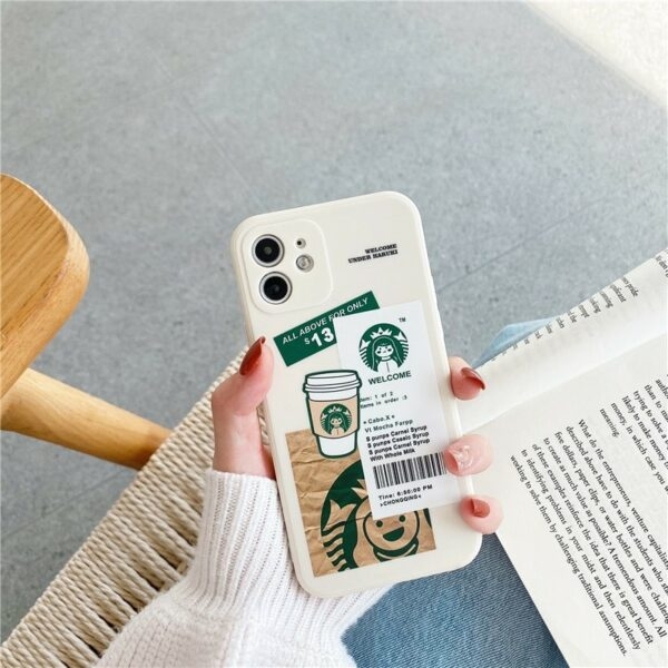 Linda taza de café Starbucks Funda y vinilo para iPhone Taza de café kawaii