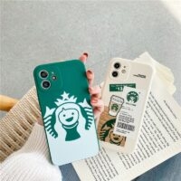 Söt iPhonefodral för Starbucks kaffekopp Kaffekopp kawaii