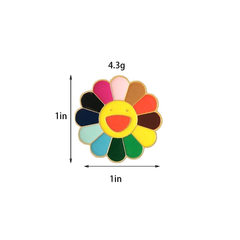Kpop Sun Flower Enamel Pins