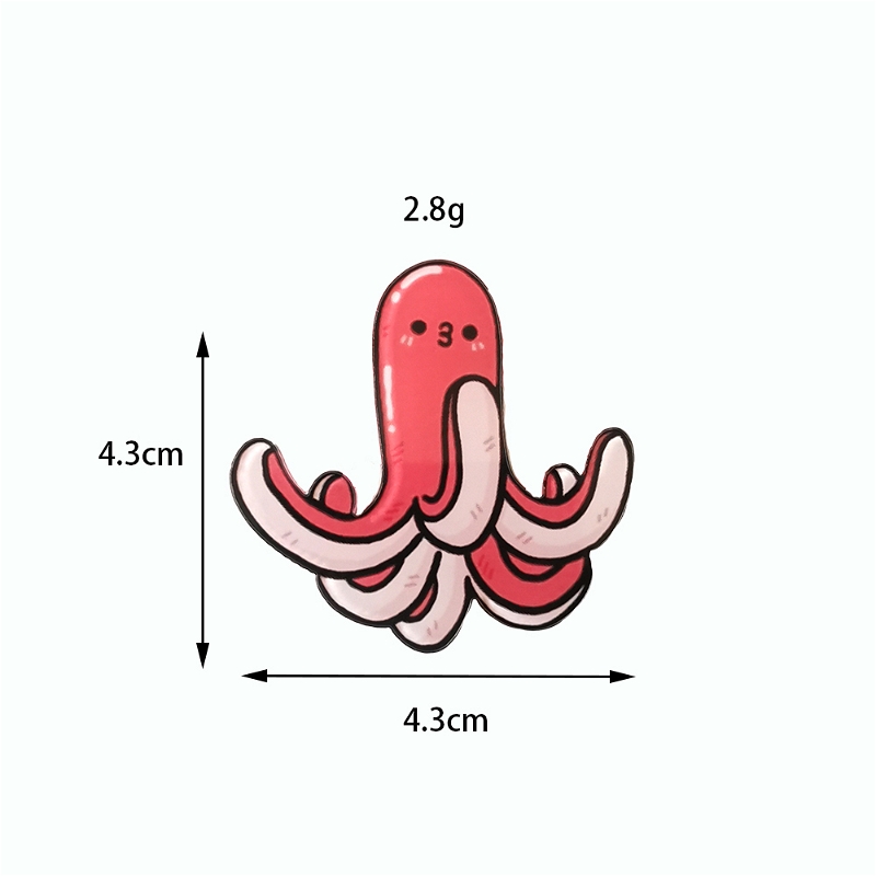 Cute Octopus Enamel Pins