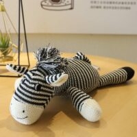Bonecos de pelúcia zebra fofos Bonecas brinquedos kawaii