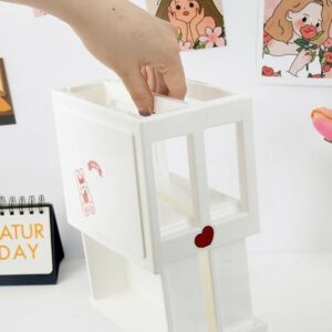 Kawaii Color Block Prostokątna mini szuflada Kawaii Ins Desk