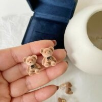 귀여운 활 곰 귀걸이 활곰 귀엽다