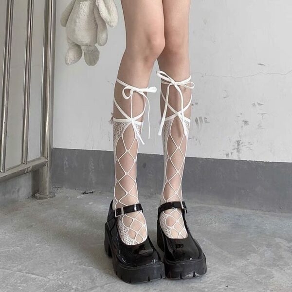 Japanese Lolita Lace Fishnet Socks - Kawaii Fashion Shop | Cute Asian ...