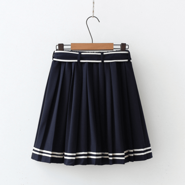 Anchor Embroidery Navy Style Skirt - Kawaii Fashion Shop | Cute Asian ...