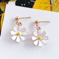Boucles d'oreilles petites fleurs de marguerite Fleur de marguerite kawaii