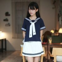 Japanska skolflickor Uniform Set japansk kawaii