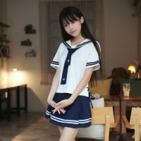 Japanisches Schulmädchen-Uniform-Set Japanisches Kawaii