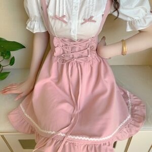 Kawaii Pink Sweet Mini Dresses Korean kawaii