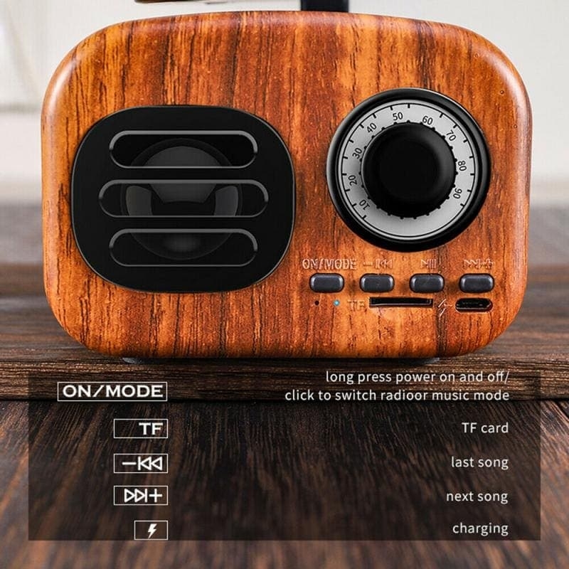 Mini Vintage Bluetooth Speaker