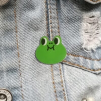 Vintage Green Frog Enamel Pins Frog kawaii